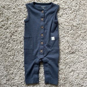 NWOT Carter’s gray sleeveless romper